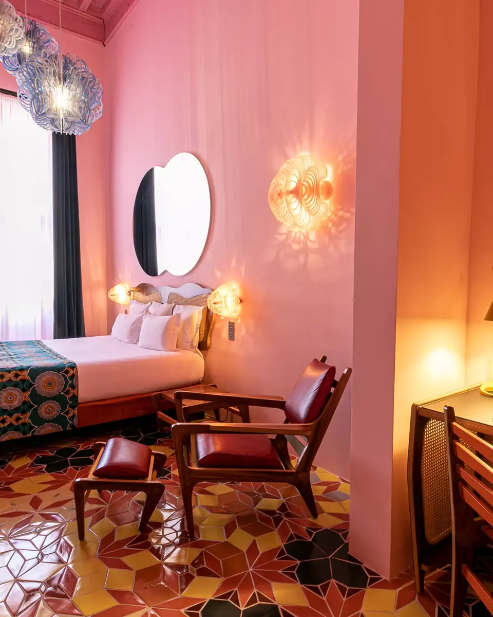 Chambre rose à L'Arlatan